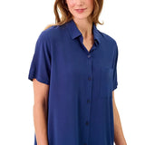Martha Stewart Women's Notch Collar Nightshirt, 2-pack