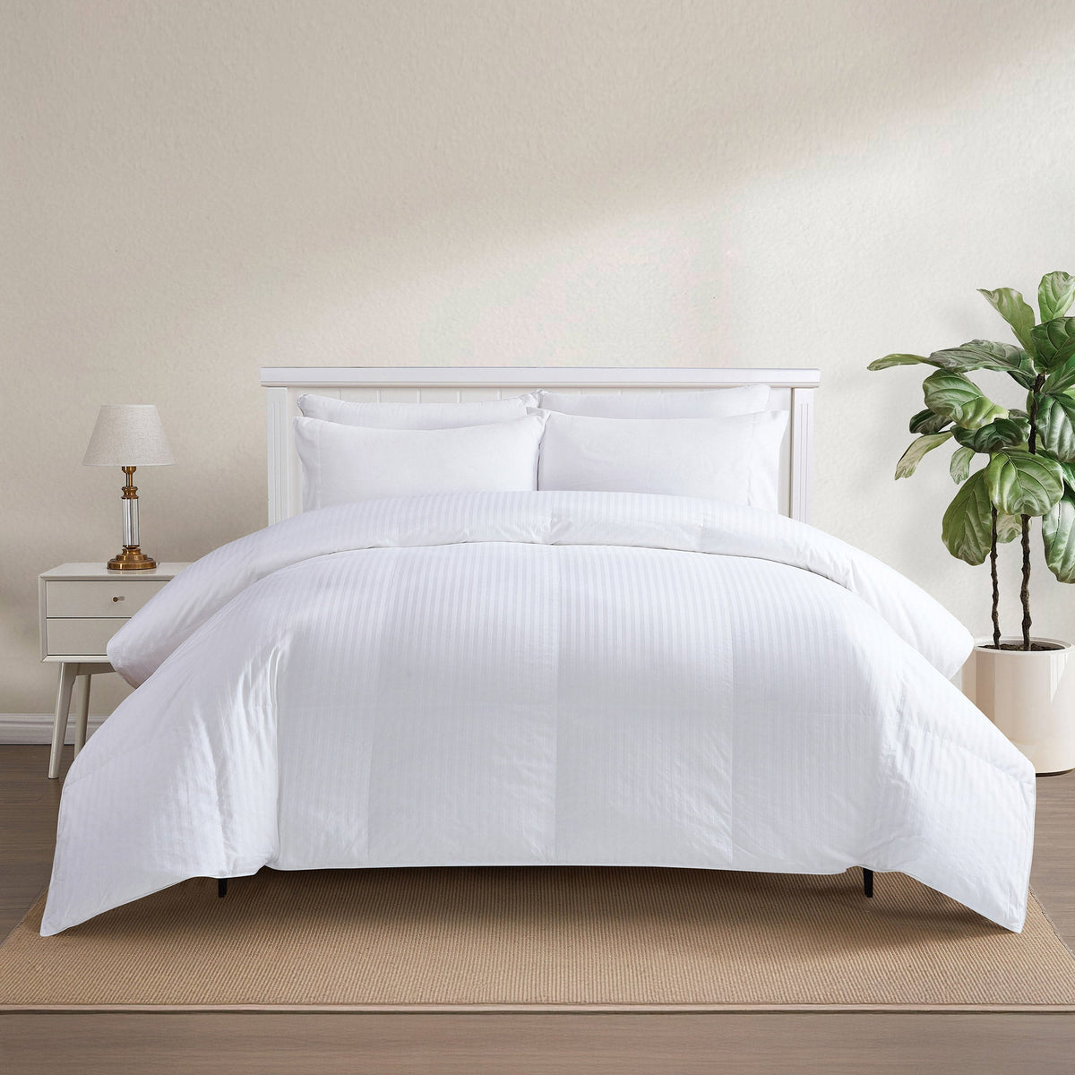 Avocado White Goose Down Duvet