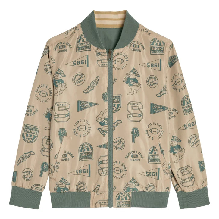 Scotch & Soda Kids' Reversible Bomber Jacket
