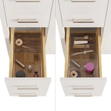 Studio Bathe Katie II Vanity in White Finish with Engineered Stone Countertop
