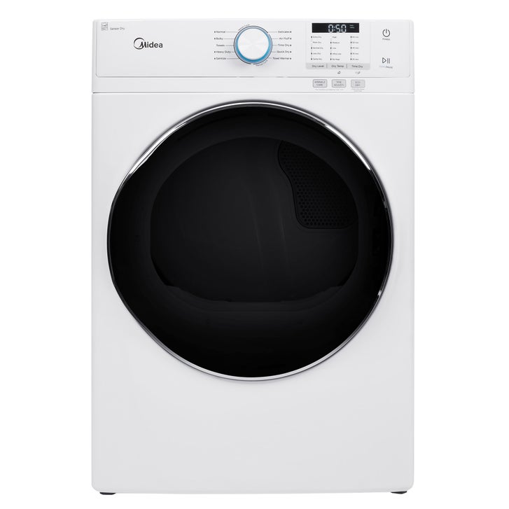 Midea 8.0 cu ft. White Electric Dryer with Stacking Kit