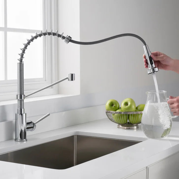KRAUS Bolden 18-in Pull-down Faucet with Soap Dispenser