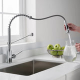 KRAUS Bolden 18-in Pull-down Faucet with Soap Dispenser