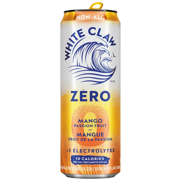 White Claw Zero Non-Alcoholic Hard Seltzer, 355 mL, 15-pack