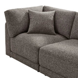 Aiden & Ivy Dayna 4-piece Modular Fabric Sofa with Ottoman