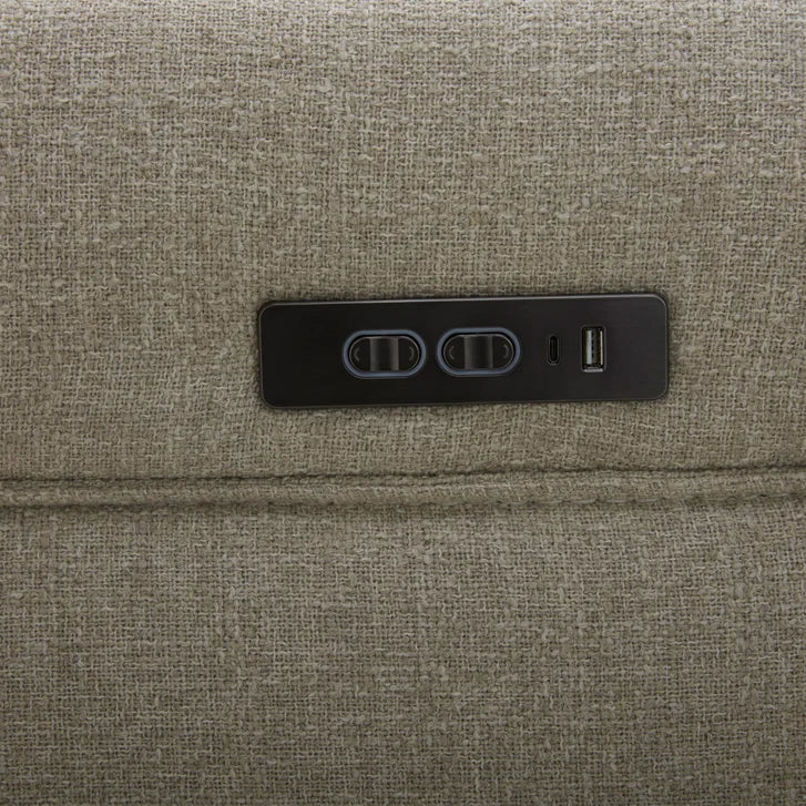 Aiden & Ivy Power Reclining Fabric Sofa