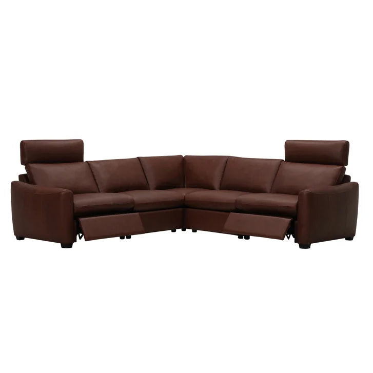 Palliser Mori 5-piece Top-grain Leather Power Reclining Sectional