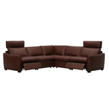 Palliser Mori 5-piece Top-grain Leather Power Reclining Sectional