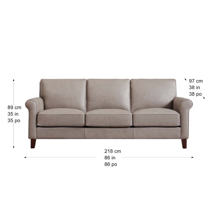 Prospera Home Larsen Top Grain Leather Sofa