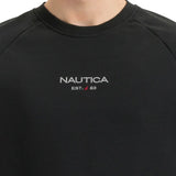 Nautica Men's Heavyweight French Terry Crew Neck Sweatshirt – Relaxed Fit Cotton Blend