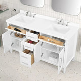 OVE Decors Renfrew Vanity with Quartz Top in White