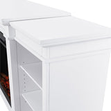 Real Flame Eliot Grand White Media Electric Fireplace