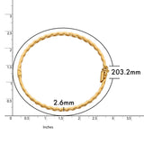 High Polish Bangle Bracelet in Yellow Gold