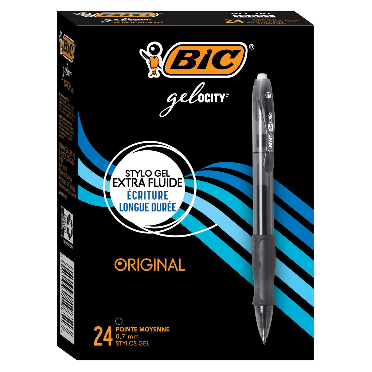BIC Gel-ocity Black Gel Pen 24-pack