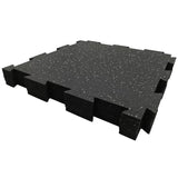 Rubber King Challenger Series Interlocking Floor Tiles, 10-pack