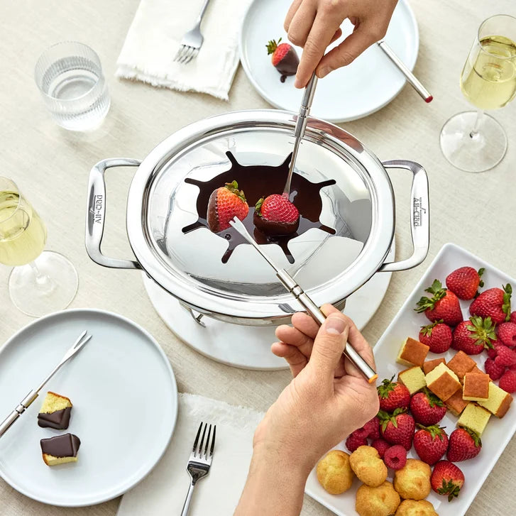 All-Clad Stainless Steel Fondue Set, 13-piece