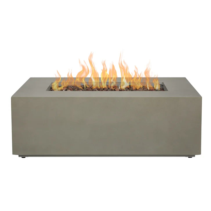 Real Flame Aegean Steel 42 in. Rectangle Fireplace