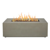 Real Flame Aegean Steel 42 in. Rectangle Fireplace
