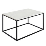 Appollo Josiane Metal Coffee Table with Marble Top