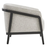 Aiden & Ivy Fabric Accent Chair with Wood Frame