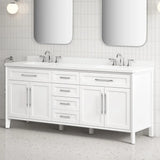 OVE Decors Renfrew Vanity with Quartz Top in White