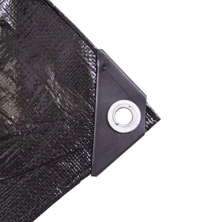 Stinson Extra Heavy-Duty Black Tarp, 2-pack