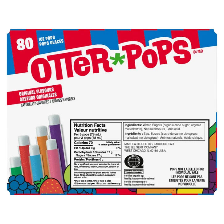 Otter Pops, Variety Pack, 80 × 26 ml