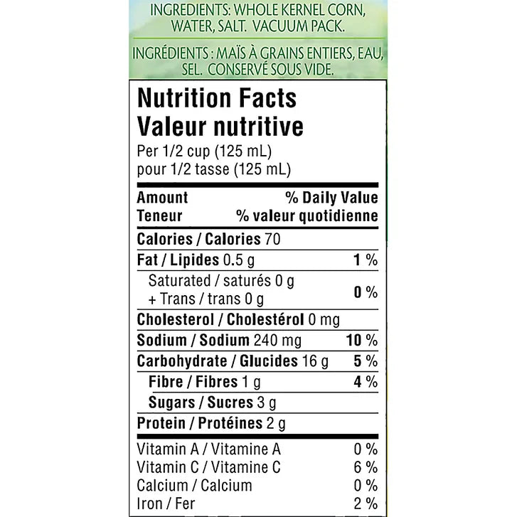 Green Giant Corn Niblets, 12 x 341 mL