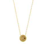 Beaded Ball Pendant in Yellow Gold