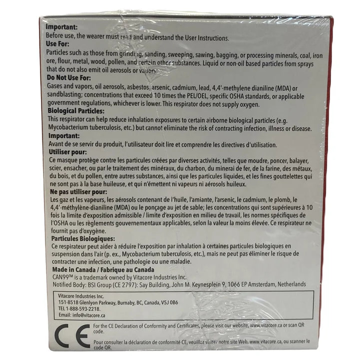 Vitacore N95 Surgical Respirator, 25 count