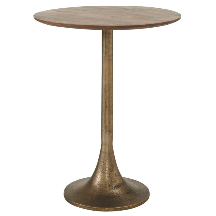 Rantus End Table with Mango Wood Top