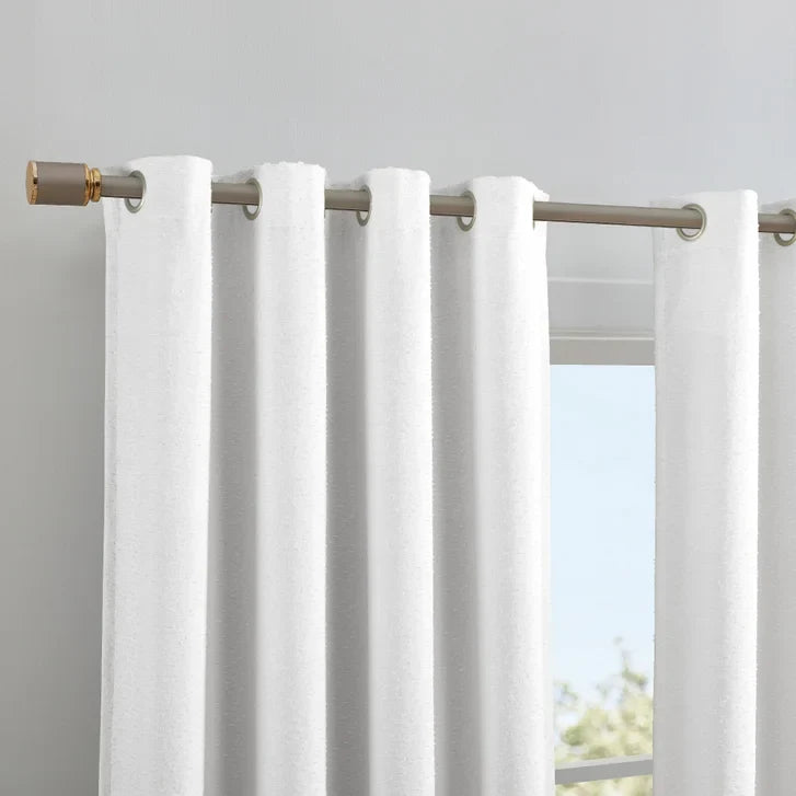 SUN+BLK Rhodes Collection Bouclé Blackout Curtain Panel, 2-panel