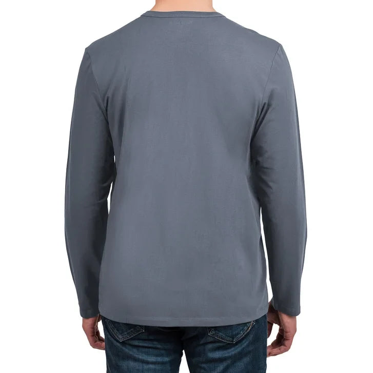 Rough Dress Men's Long Sleeve T-Shirt – Supima Cotton Crewneck