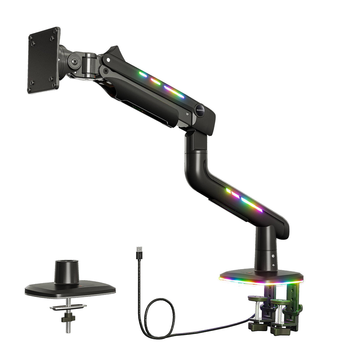 AVF 27" - 57" Huanuo Full Motion LED Single Desk Mount