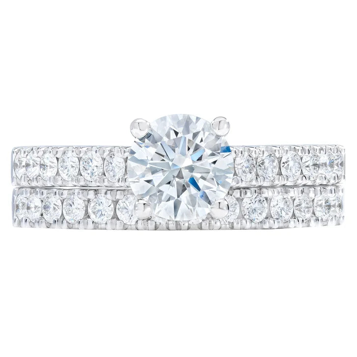 Round Brilliant Diamond Wedding Set (1.70 ctw)