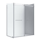 Appollo Geneva 36 in. × 48 in. Right Corner Shower Kit in Chrome