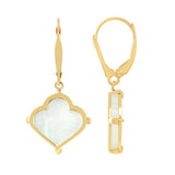 Clover Shape Mother of Pearl Earrings