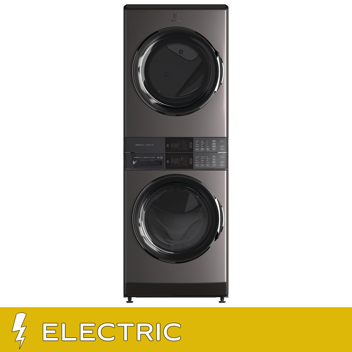 Electrolux 6 Series Single Unit Front Load Laundry Tower with 5.2 cu. ft. Washer, 8.0 cu. ft. Electric Dryer