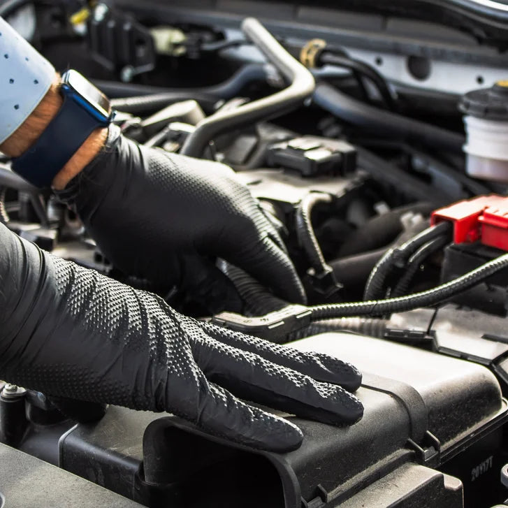 Industri-All Black Nitrile Gloves 8Mil