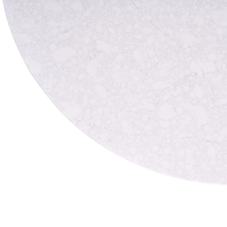 Orchid Round Solid Quartz Dining Table, 111.8 cm (44 in.) diameter