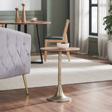 Rantus End Table with Mango Wood Top