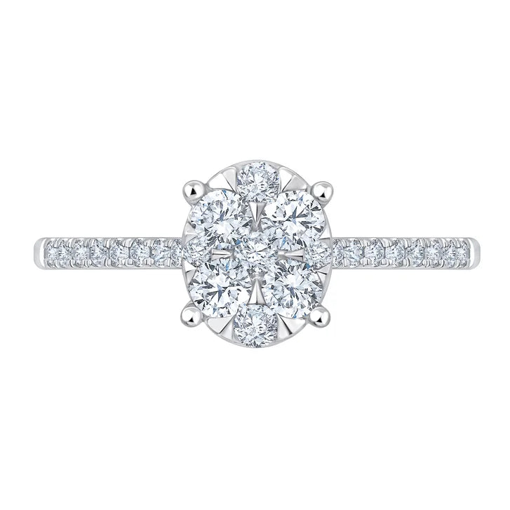Round Brilliant Diamond Composite Ring (0.50 ctw)