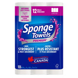 SpongeTowels Premium Paper Towels, 12 x 106 sheets
