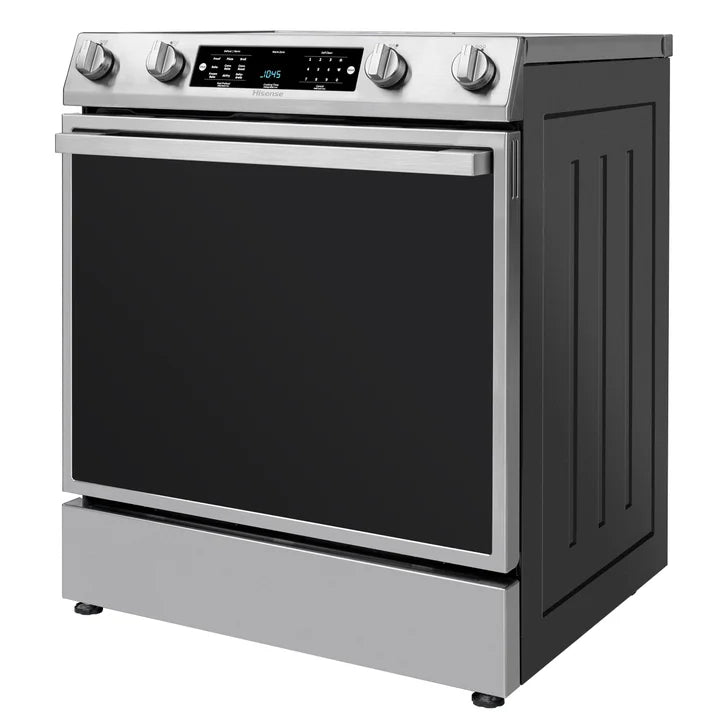 Hisense 30 in. 5.8 cu ft Stainless Steel Electric Slide-In Range with Air Fry and True Convection