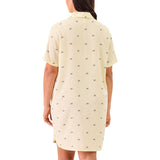 Martha Stewart Women's Notch Collar Nightshirt, 2-pack