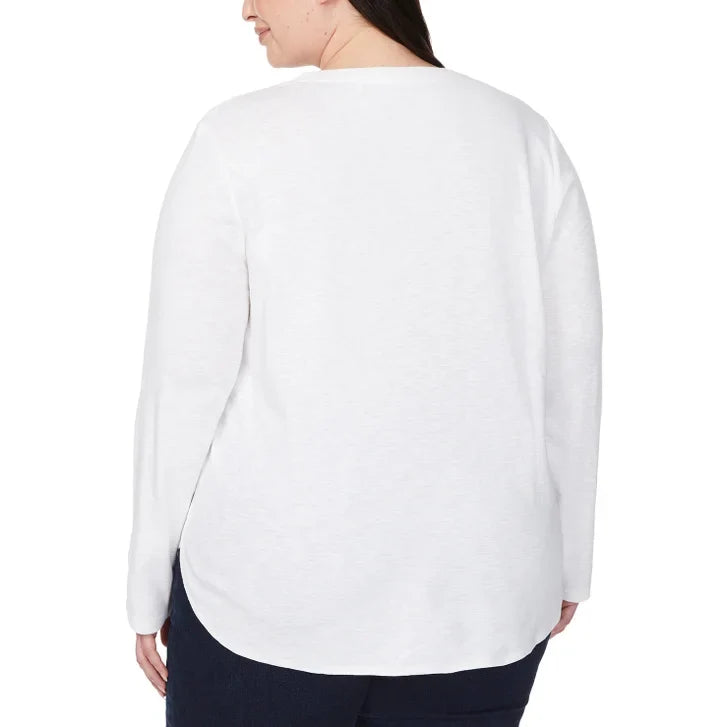 Kirkland Signature Women's Long Sleeve Slub Tee