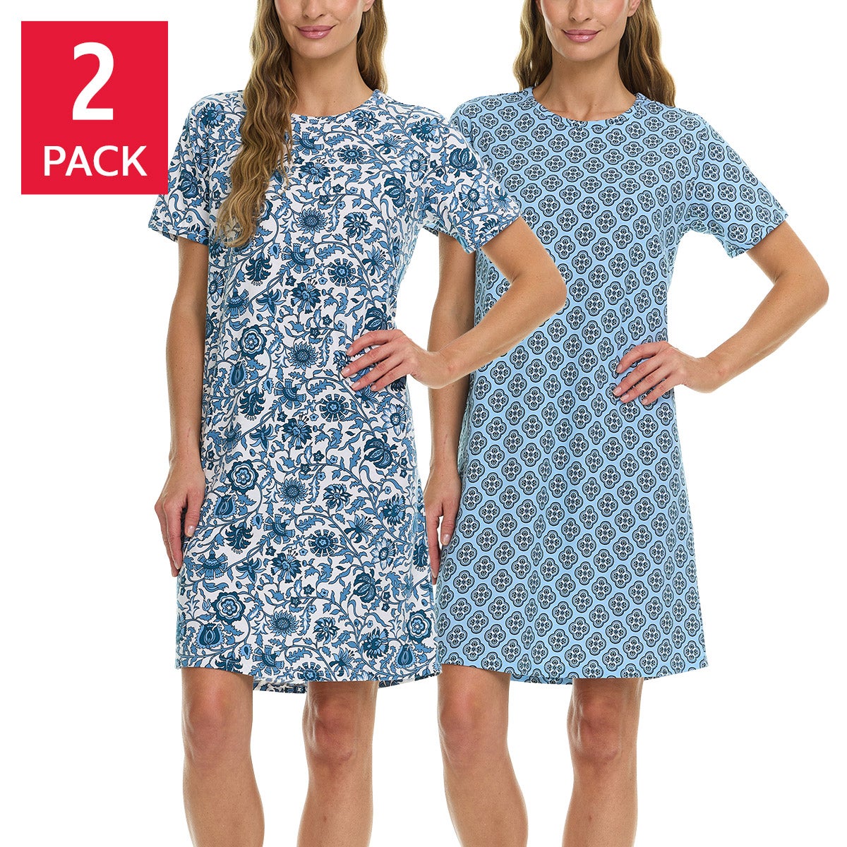 Vera Bradley Women's Sleep Dress, 2-pack