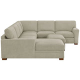 Thomasville Langdon 4-piece Fabric Sectional with Storage Ottoman