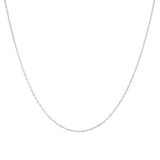 Diamond Cut Rolo Chain Necklace in Yellow or White Gold