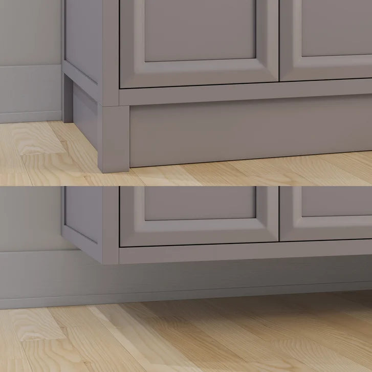 Studio Bathe Calais III Vanity in Mink Grey Finish with Engineered Stone Countertop